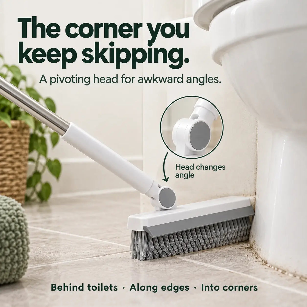 Pivot into the corner you keep skipping.