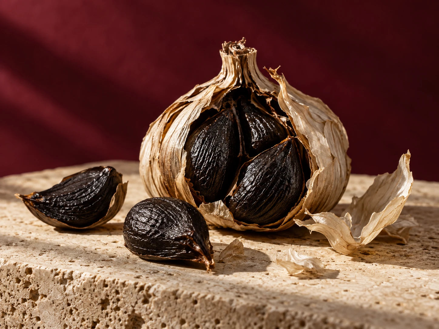 Fermented black garlic