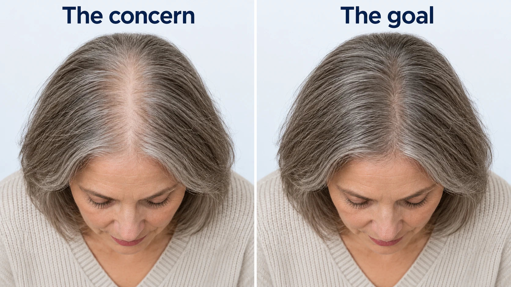 Illustrative matched concern and goal contrast, not actual Nuralis product results