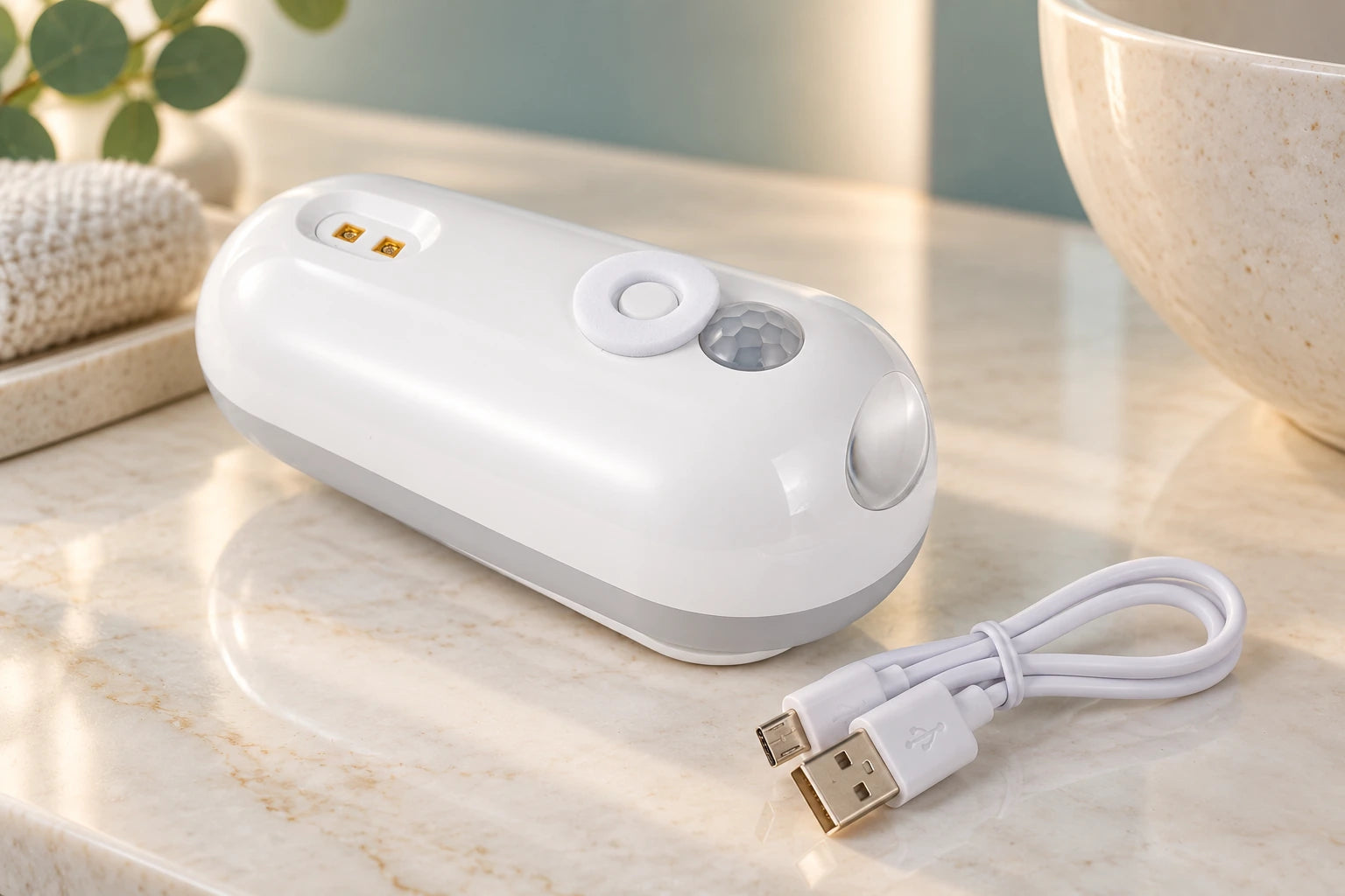 Device with charging cable
