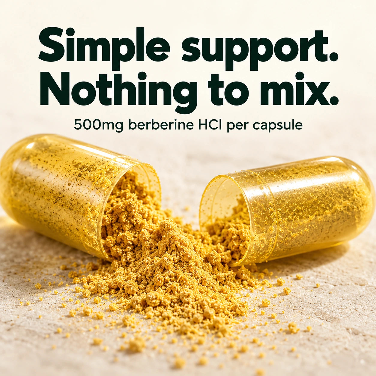 Simple support without mixing