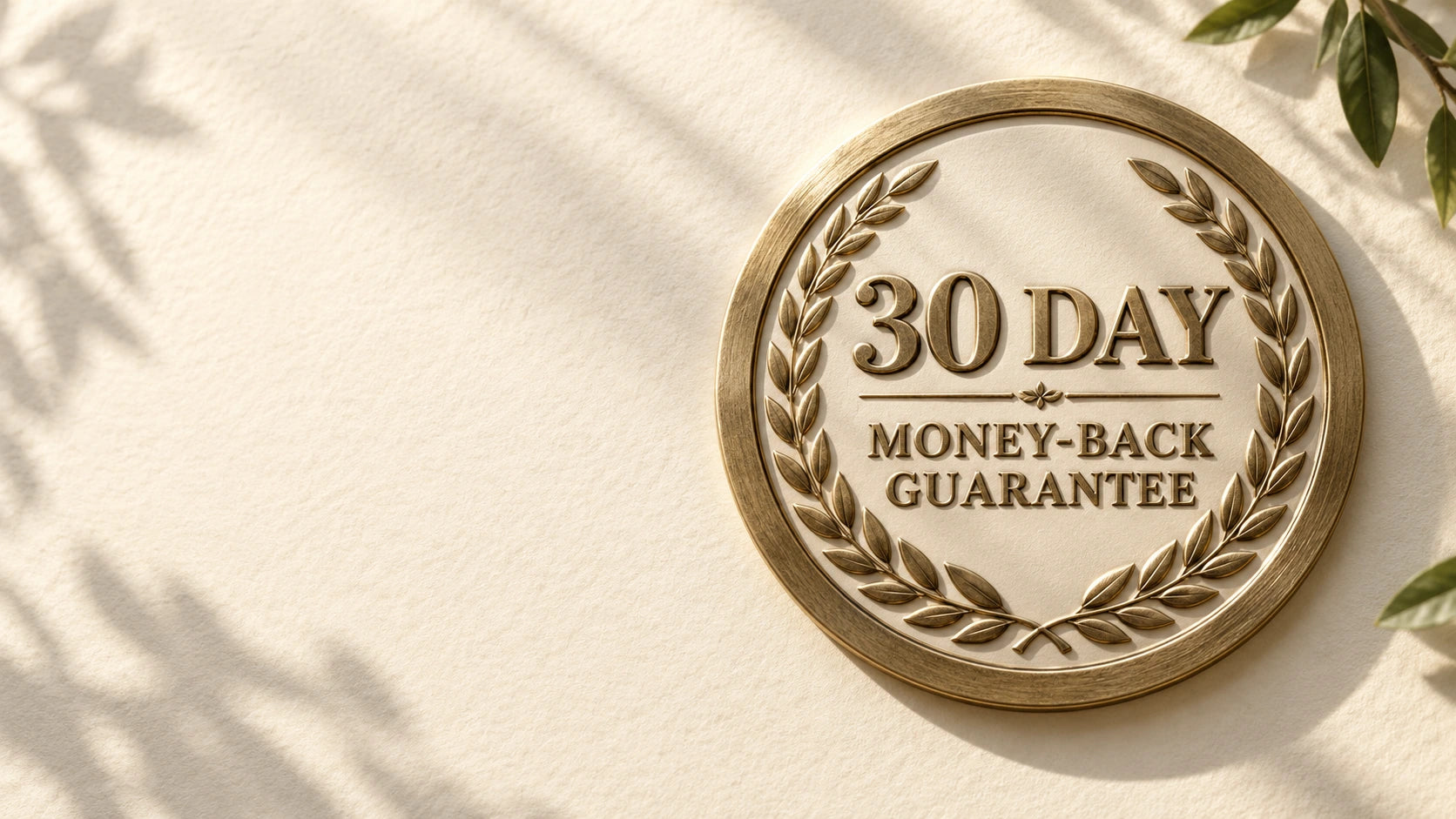 Premium 30-day money-back guarantee seal